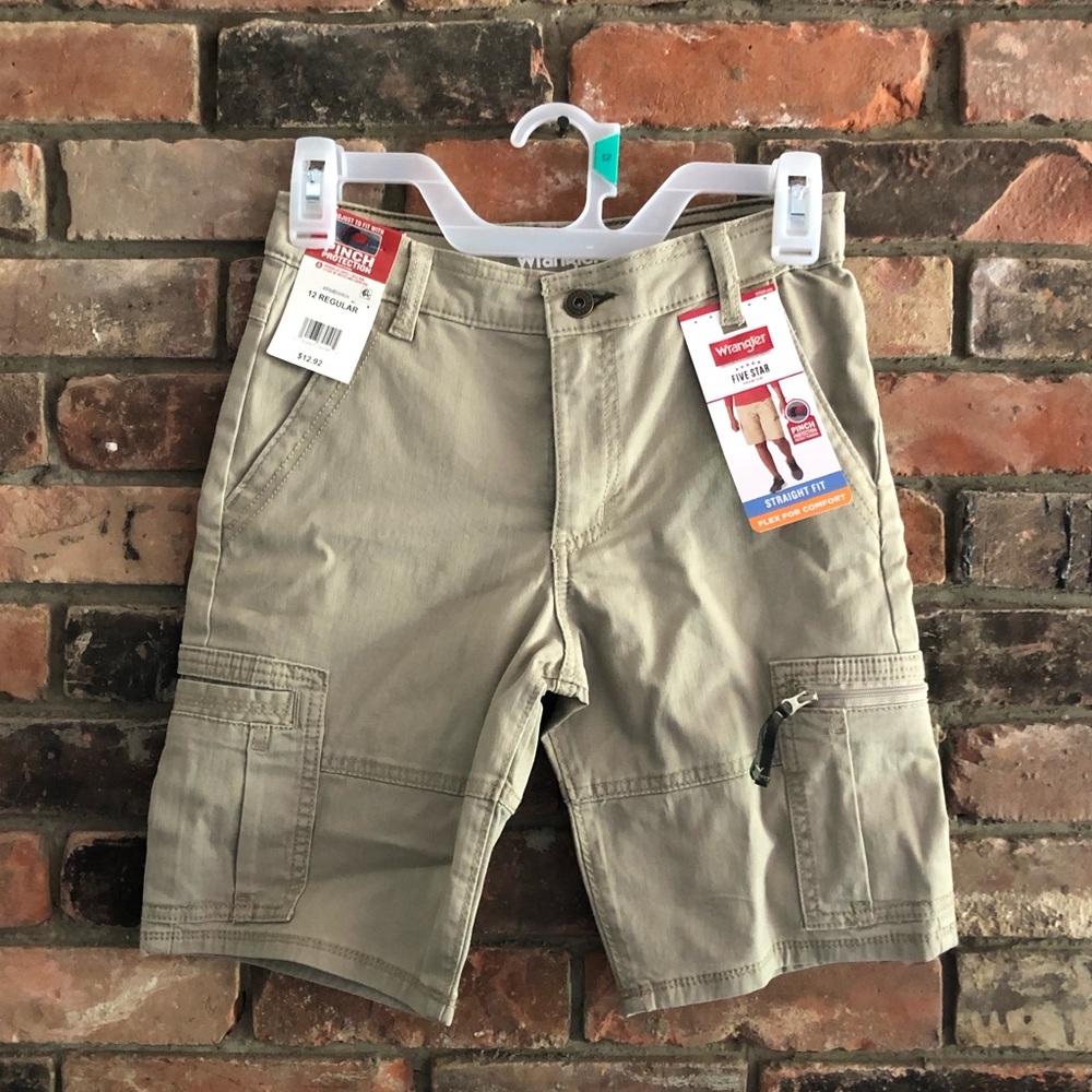 Wrangler Boys Cargo Shorts, Size 12, NWT